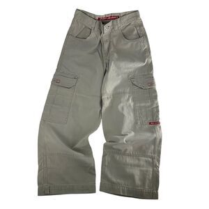 Vintage Jnco Jeans Cargo Pants Mens 29x30 Khaki Tribal Crown Big Logo Y2K Baggy